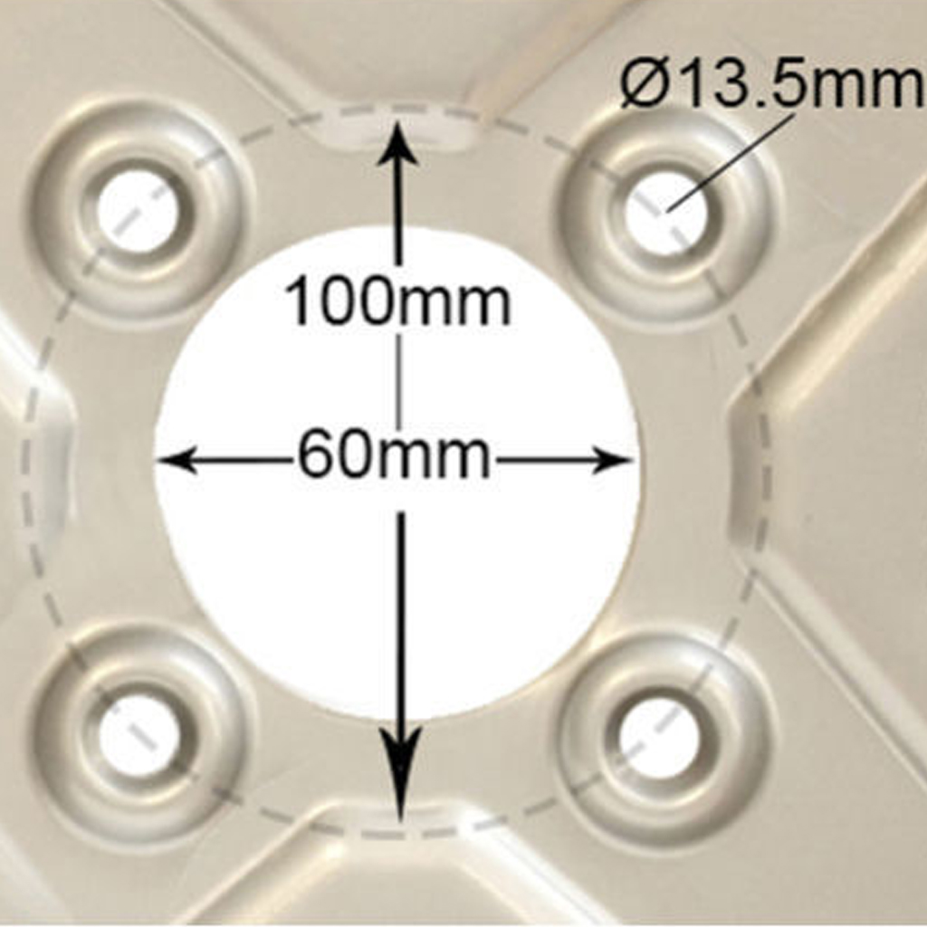22.5x10.00-8 4pr Wanda P532 grass tyre on 4/100mm rim centre with measurements