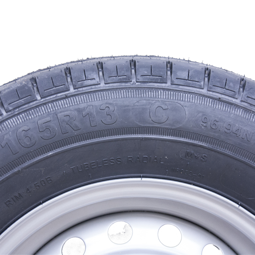 165/R13C TRAILER WHEEL 5/112/63 Size