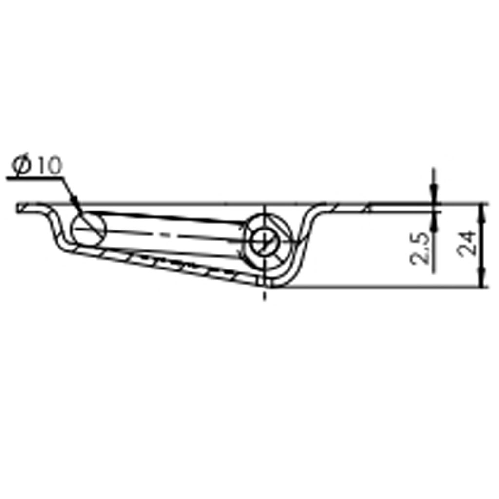 SPP Trailer floor tie-down zinc plated 800kg capacity