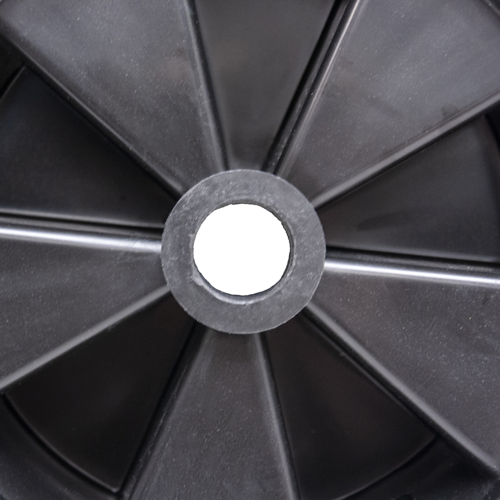 4.80/4.00x8 Puncture proof wheel plastic rim 25.4x75mm plain bearing 200kg bearing View