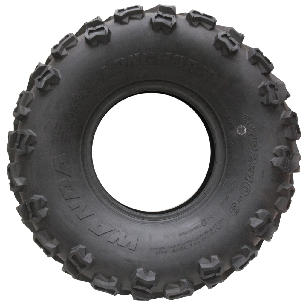 22x10.00-9 (255/65-9) 6pr Wanda Longhorn P3128 ATV tyre Side View