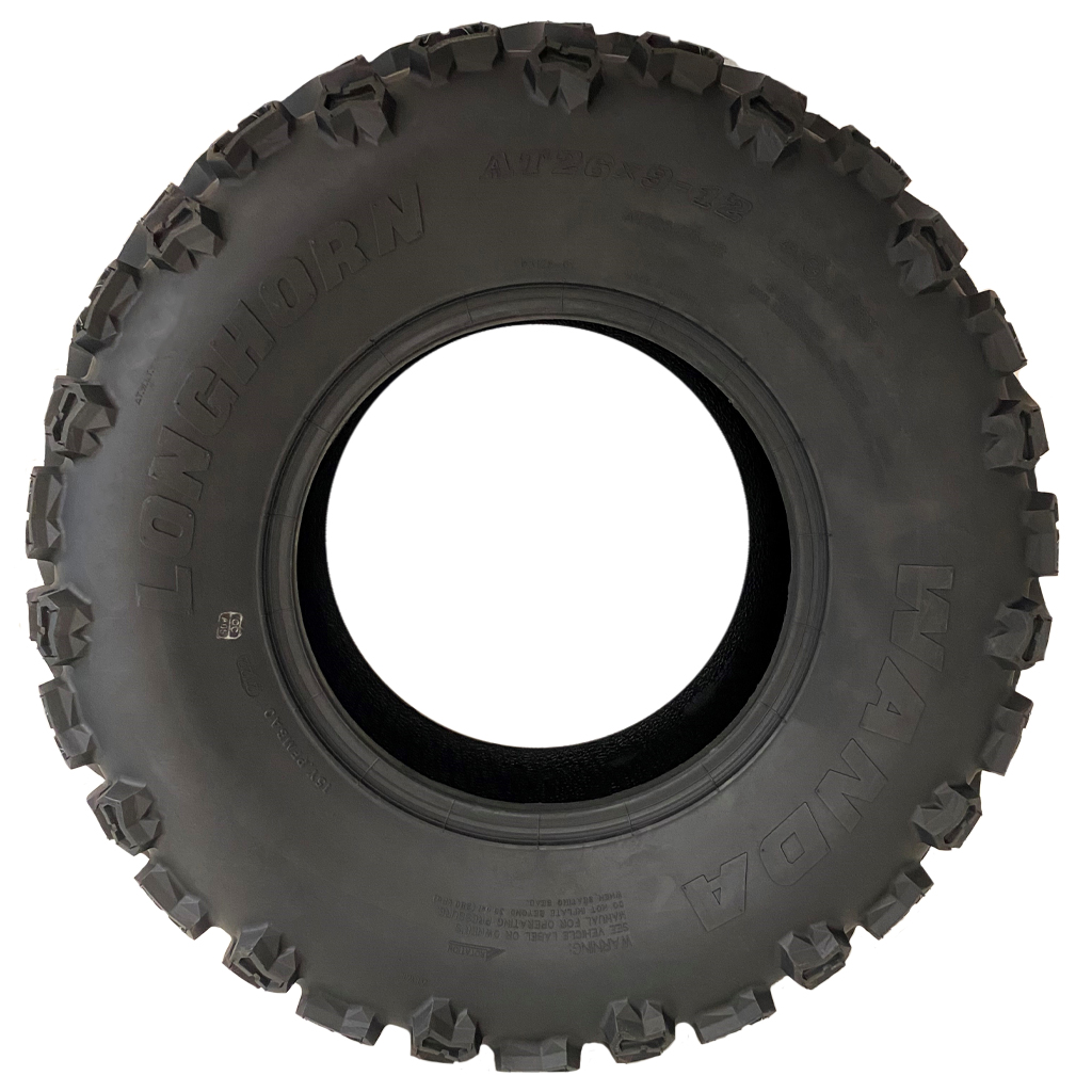 26x9.00-12 6ply Wanda Longhorn P3128 ATV tyre Side View