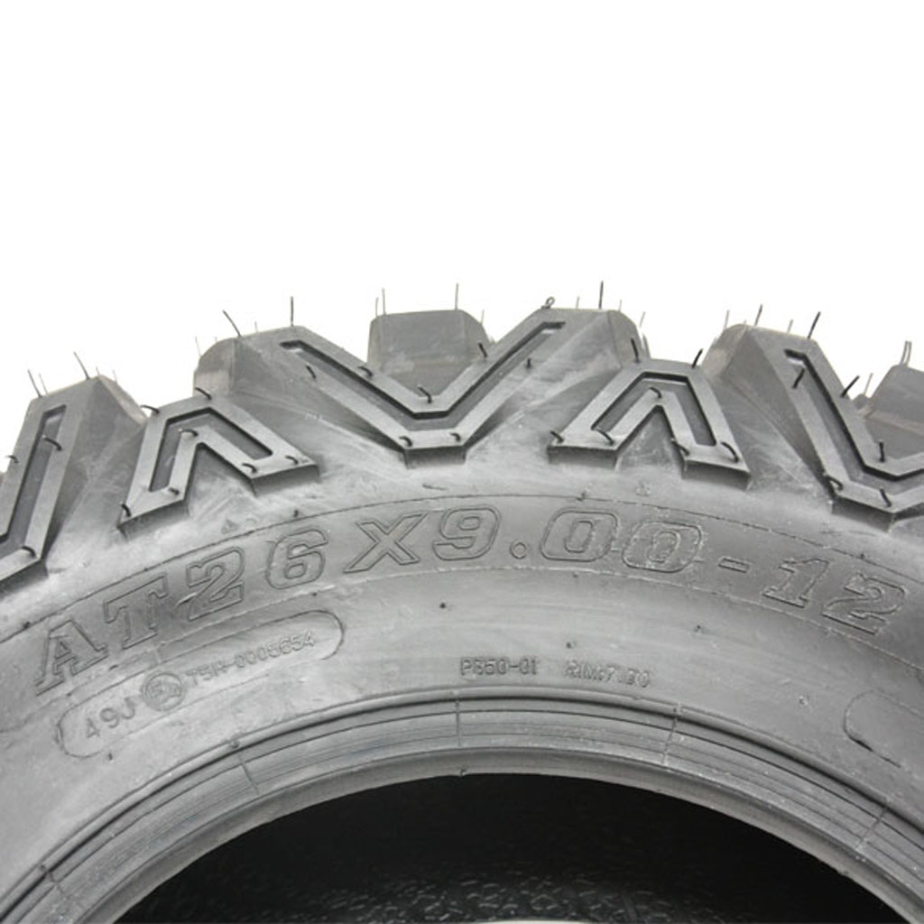 26x9.00-12 6ply Wanda P350 ATV tyre TL E-Marked / size