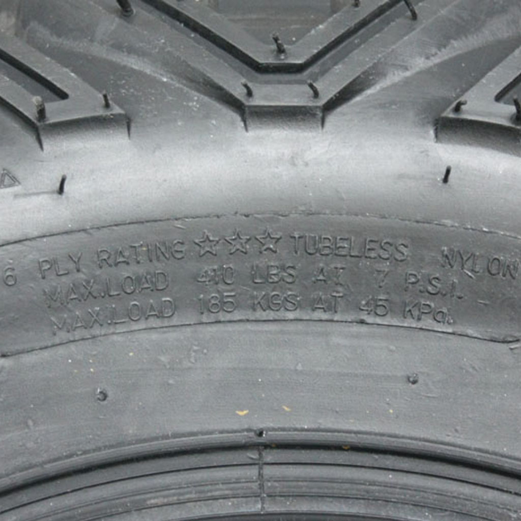 26x9.00-12 6ply Wanda P350 ATV tyre TL E-Marked / stats