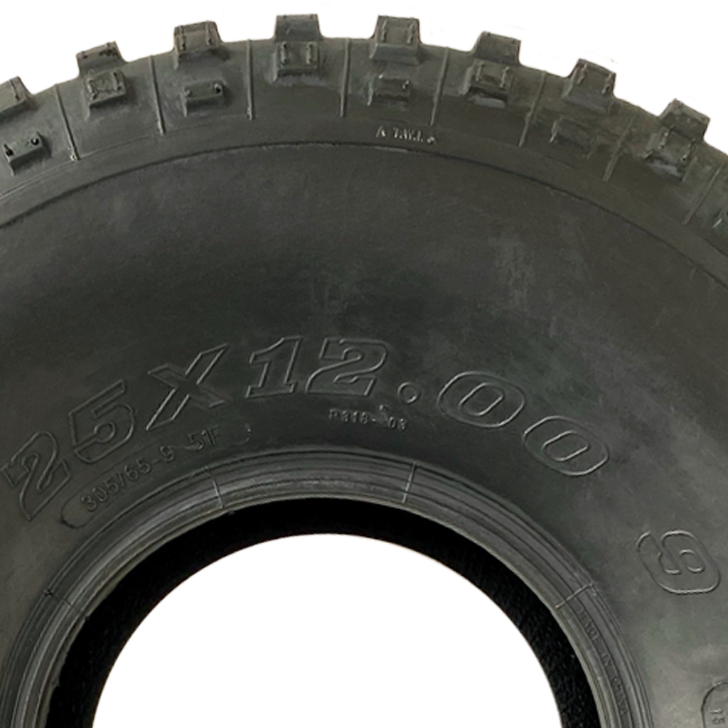 25x12.00-9 4ply Wanda P318 knobby tyre Size