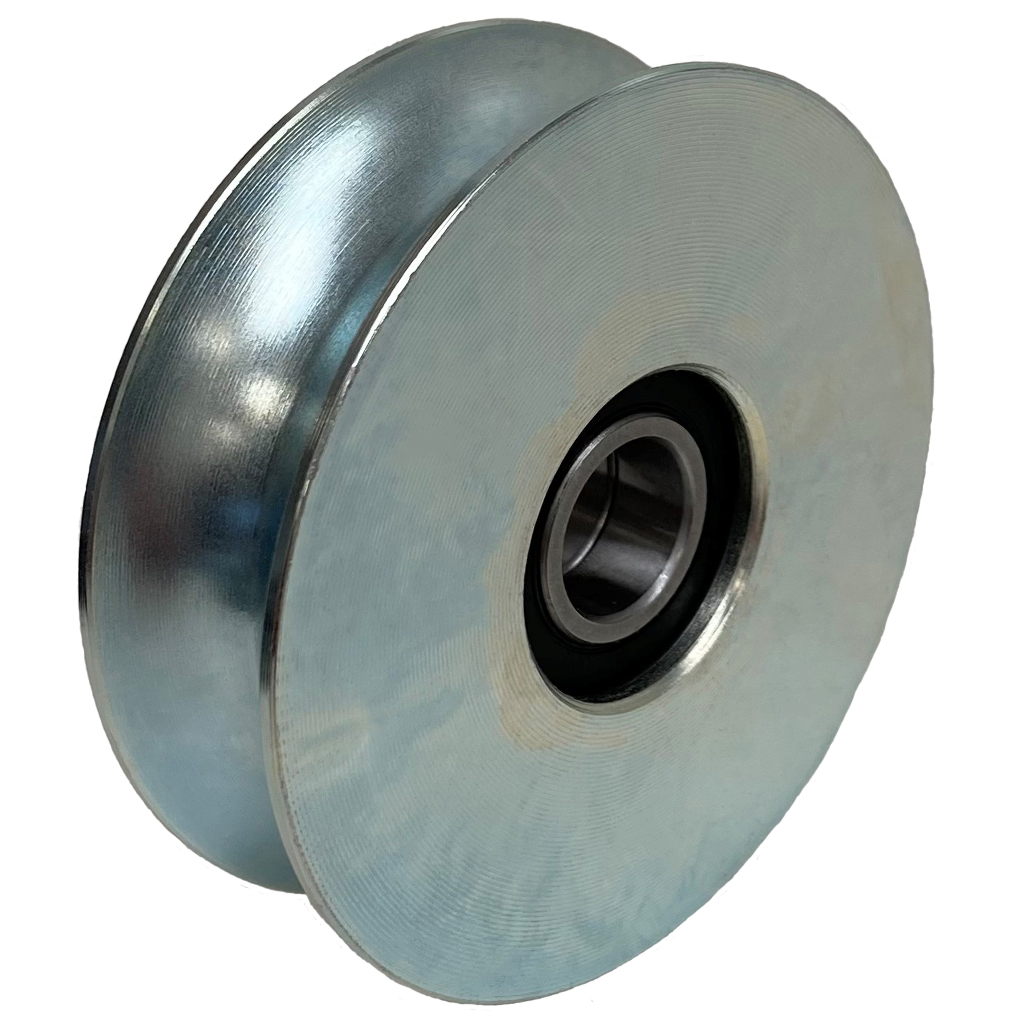 80mm Round groove wheel with 2 ball bearing Main Image