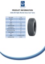 16x6.50-8 6pr Wanda P508 rib tyre on 25mm ball bearing rim Spec Sheet