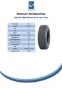16x6.50-8 6pr Wanda P508 rib tyre on 25mm ball bearing rim Spec Sheet
