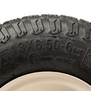 13x6.50-6 4pr Wanda P332 grass tyre E-marked TL on steel rim 20mm ball bearing 80mm hub length, 209kg load capacity Size