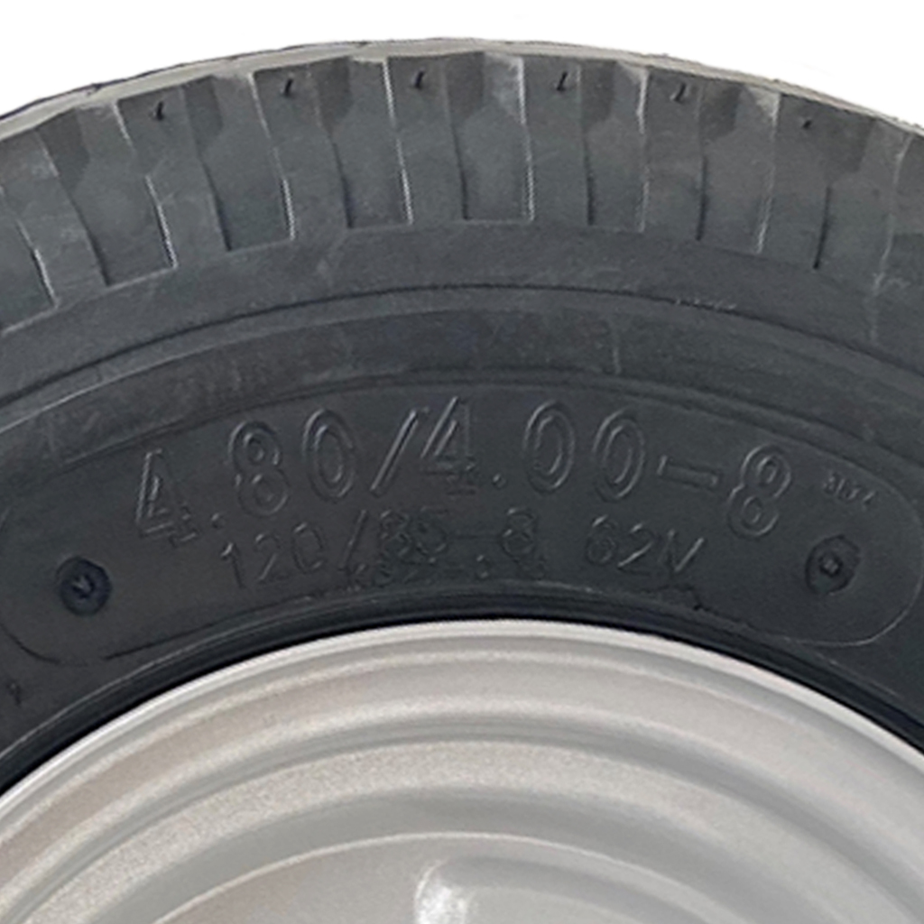 4.80/4.00-8 (120/85-8) 4ply Kenda trailer wheel & tyre assembly 4/4"/67 Size