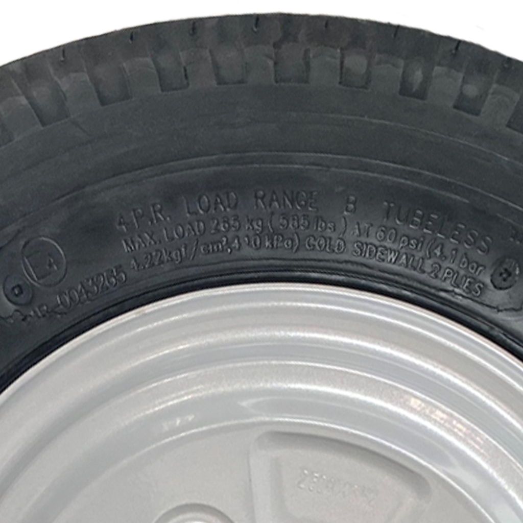 4.80/4.00-8 (120/85-8) 4ply Kenda trailer wheel & tyre assembly 4/4"/67 Spec