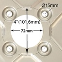 Golf buggy rim diagram with Dimensions