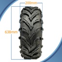 25x8.00-12 6pr Wanda P377 ATV tyre pattern with dimensions