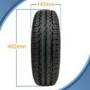 145R10C Trailer wheel 4/100mm Pattern with Dimensions