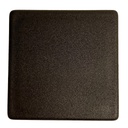 Plastic square insert 60x60mm (2.0/4.0mm) eroded head top view