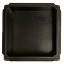 Plastic square insert 60x60mm (2.0/4.0mm) eroded head under side