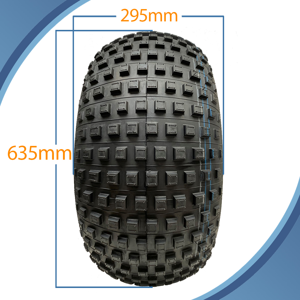 25x12.00-9 4ply Wanda P318 knobby tyre Pattern with Dimensions