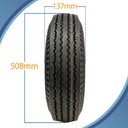 500x10 4ply trailer wheel & tyre assembly 4/101.6/67 (4" PCD) Pattern with dimensions