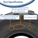 22x10.00-10 4pr Wanda P361 ATV Tyre specifications