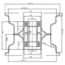 4.50x6 rim drawing with dimensions