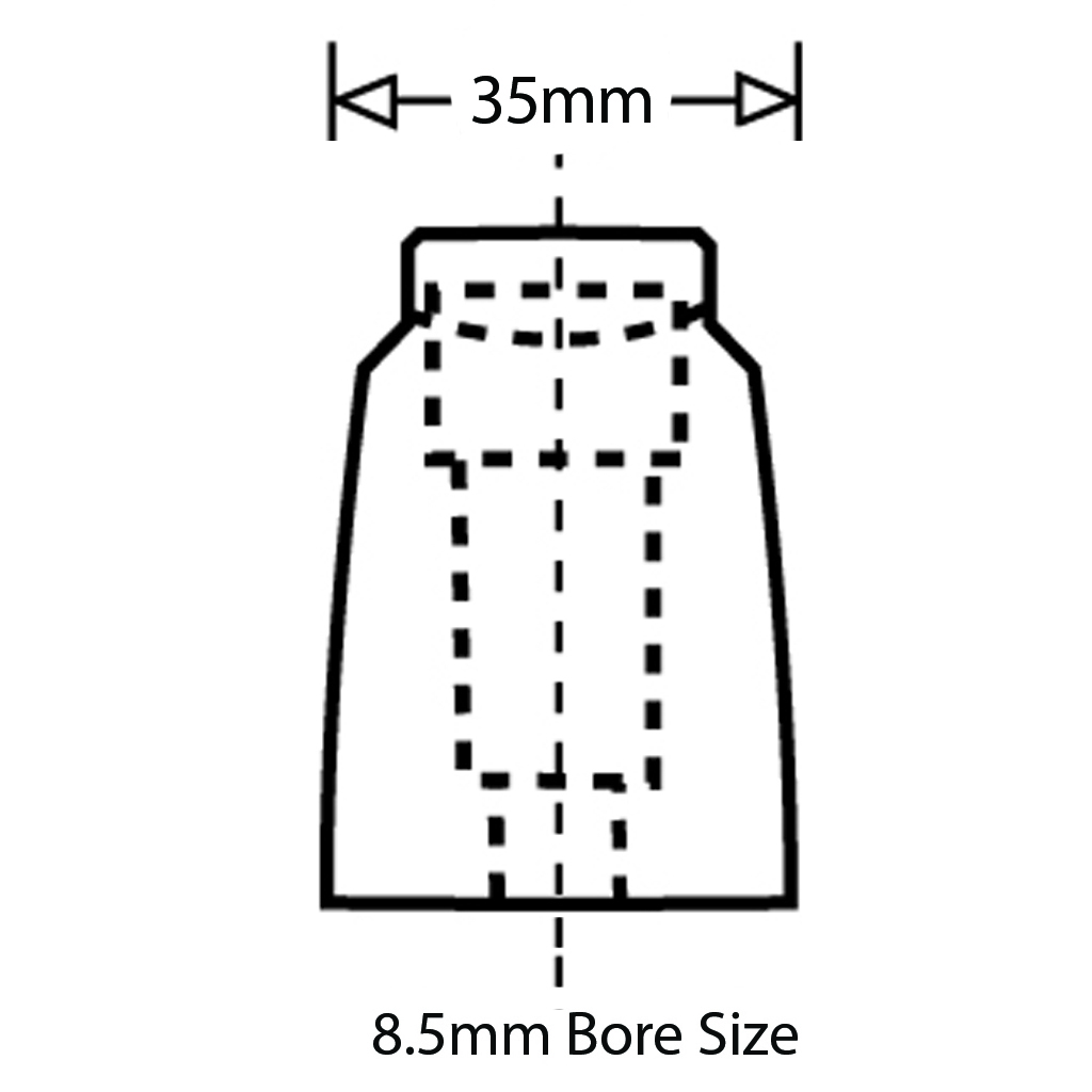 Nylon bridge handle - 179mm hole centre - Width