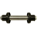 Axle kit for 350/400-8 wheelbarrow wheel (Plastic spacers/threaded bush with M10 bolts) front view