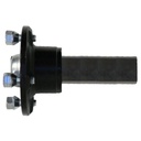 Hub & Stub axle M12 wheel bolt 40x40mm square side view