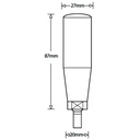 M12x15 Nylon fixed revolving handle - Drawing with Dimensions Dimensions