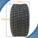 13x5.00-6 4pr Wanda P332 Grass tyre pattern with dimensions