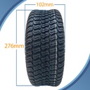 11x4.00-5 4pr Wanda P332 Grass tyre pattern with dimensions