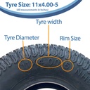 11x4.00-5 4pr Wanda P332 Grass tyre size with text