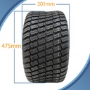 18x8.50-10 4pr Wanda P332 grass tyre pattern with dimensions