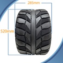 20x11.00-9 6ply OBOR Beast tyre pattern with dimensions
