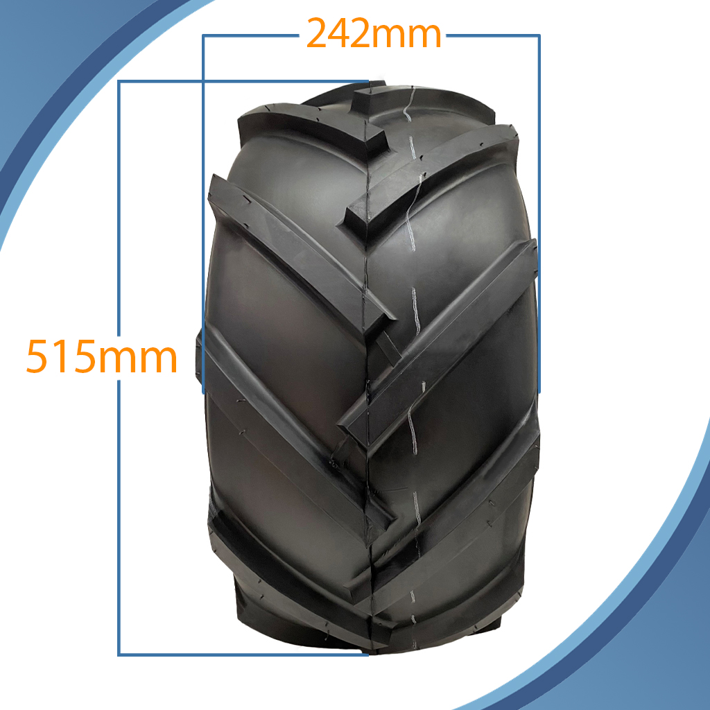20x10.00-8 4pr Wanda P328 Open-Centre tyre pattern with dimensions