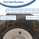 20x10.00-8 4pr Wanda P328 Open-Centre tyre specification