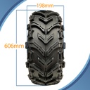 24x8.00-12 6pr Wanda Longhorn P3128 ATV tyre pattern with dimensions