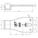 SPP Bar for Boards Latch Z-01D drawing with dimensions
