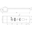 SPP trailer catch Z-01A Drawing with dimensions