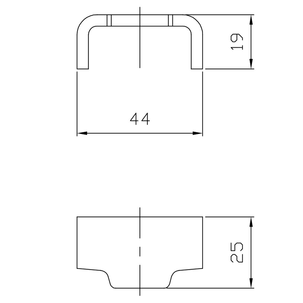 SPP Bar for Boards Latch Z-09 drawing with dimensions