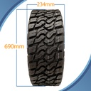 27x9.00R14 8ply OBOR Predator tyre pattern with dimensions