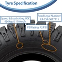 27x9.00R14 8ply OBOR Predator tyre specification