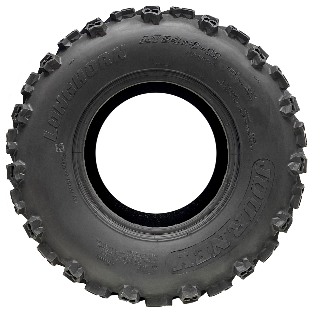 24x8.00-11 6pr Wanda Longhorn P3128 ATV tyre side view