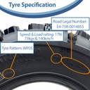 20x6.00-10 4pr OBOR Advent MX tyre specification