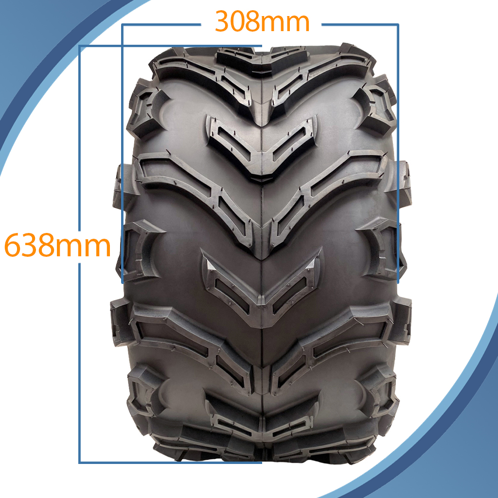 25x12.50-12 (315/50-12) 6pr Wanda Longhorn P3128 ATV tyre pattern with dimensions