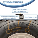 18x9.50-8 4pr WANDA P361 ATV tyre specification