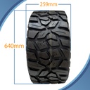 25x10.00R12 8pr OBOR Antelope ATV tyre pattern with dimensions