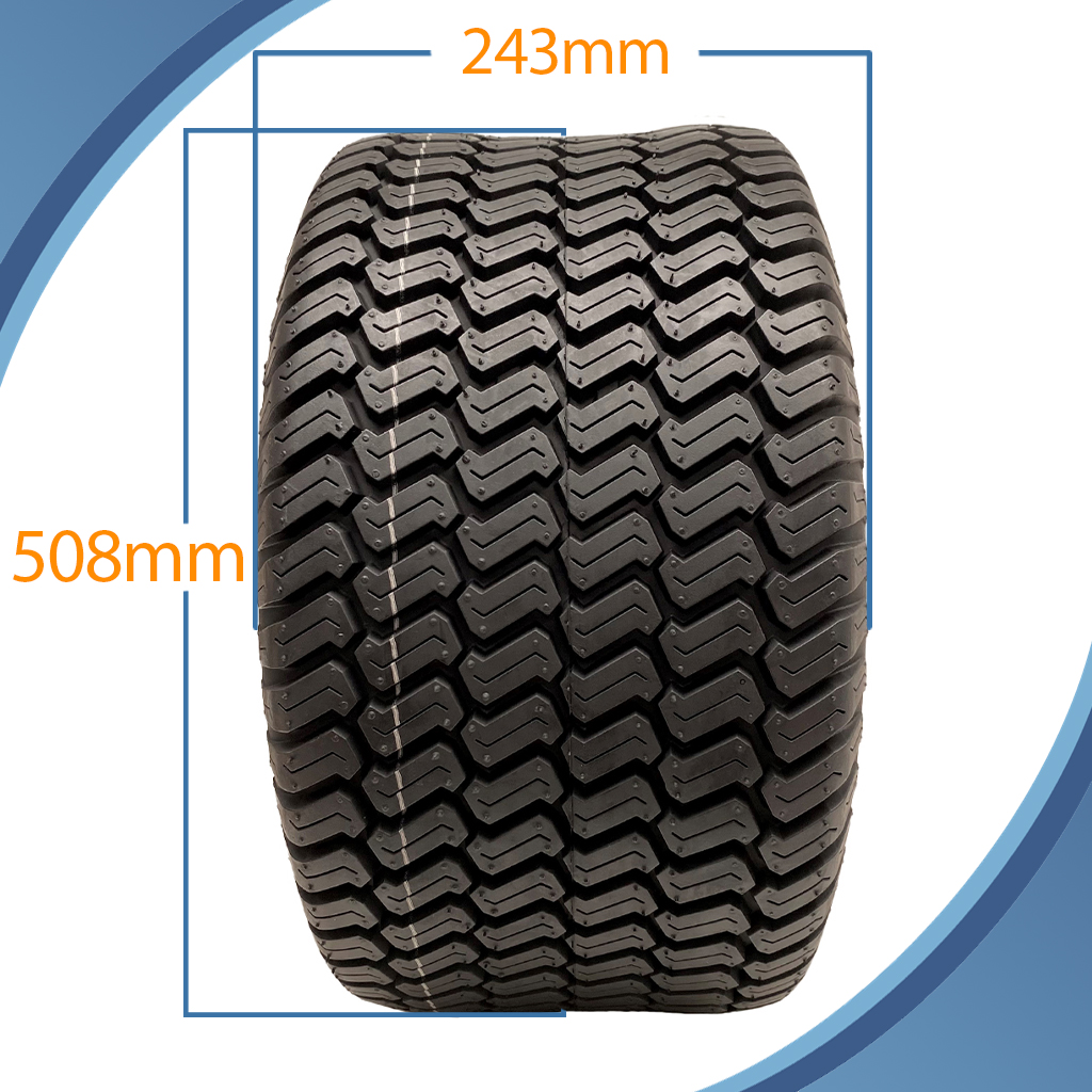 20x10.00-10 4pr Wanda P332 grass tyre pattern with dimensions