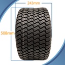 20x10.00-10 4pr Wanda P332 grass tyre pattern with dimensions