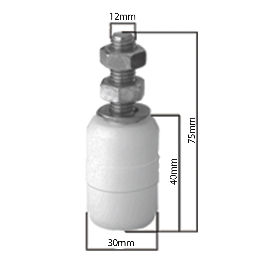 30x40mm Gate guide Drawing with Dimensions