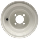 7.00x8 Wheel rim 4/101.6/72 white (for golf buggy) front view
